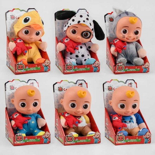 Пупс музыкальный - 6 видов, мягкотелый, песня с мультфильма (3666-147/8/9/150/1)