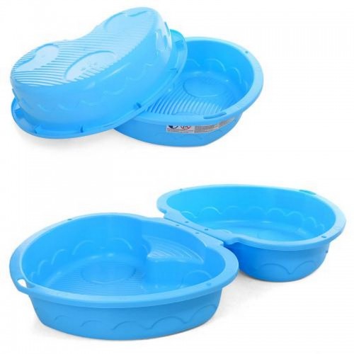 Песочница пластиковая MARIAN PLAST Сердце (435) Голубая