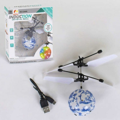 Летающий шар со светом, usb зарядка (СХ - 888 С) Летающий шар со светом, usb зарядка (СХ - 888 С)