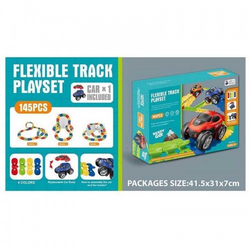 Трек 044-2(24)145 элементов, автоматическая машинка на батарейках