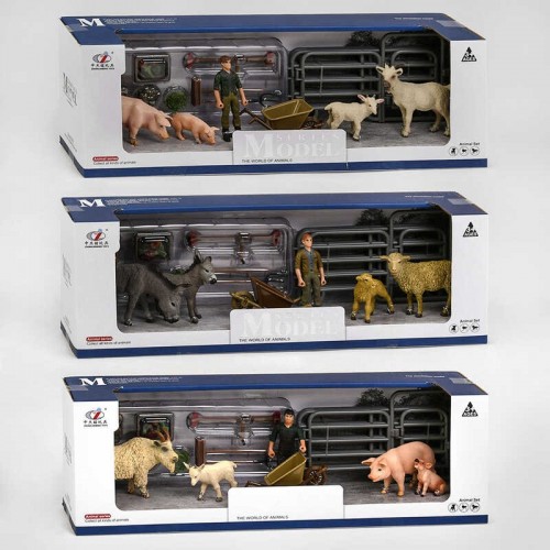 Набор животных "Сельскохозяйственные животные" 3 вида (Q 9899 U11) Набор животных "Сельскохозяйственные животные" 3 вида (Q 9899 U11)