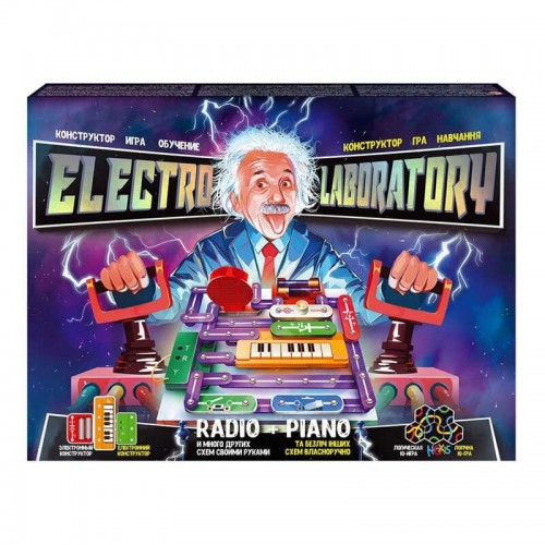 Електронний конструктор "Electro Laboratory. Radio+Piano" Danko Toys (Elab-01-03)