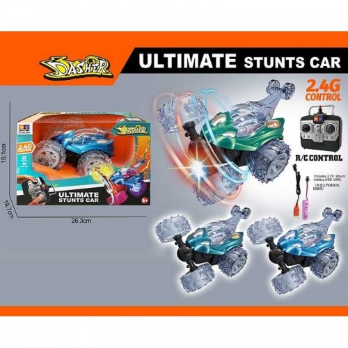 Машина на радиоуправлении 999 G-29 ES (24/2) 2 вида, перевертыш, звуки, мелодия, подсветка, акум. 3,7 V, пульт 2,4 Ghz