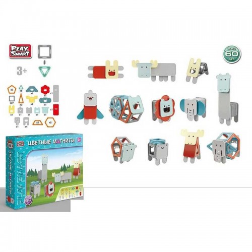 Конструктор магнітний (2469) 60 деталей