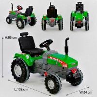 Веломобіль-трактор з педалями (07-294) Зелений