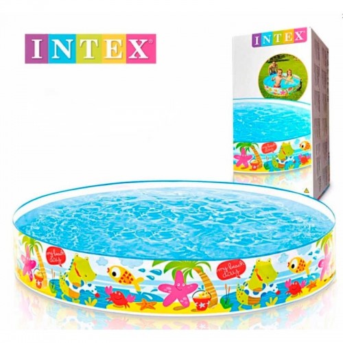 Бассейн Intex "Весёлый пляж" 152х25см, объём: 370л, вес: 1,4кг, от 3-х лет (56451 NP)