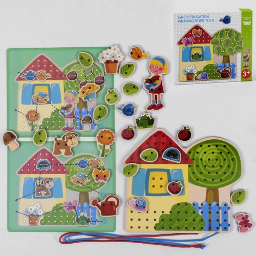 Деревянная игра Шнуровка (К 17549)