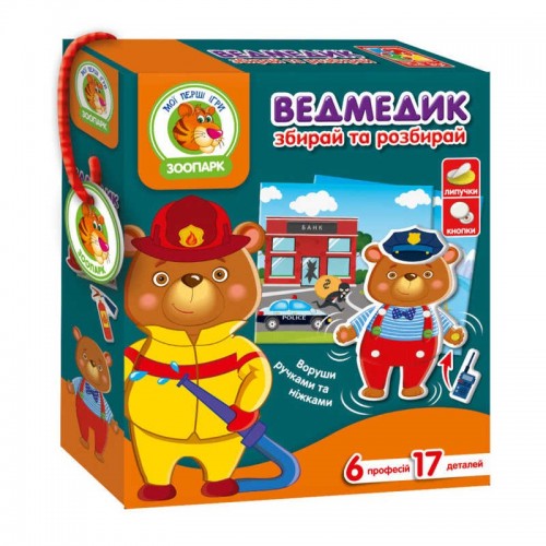 Игра с подвижными деталями Vladi Toys Мишка (VT2109-04)