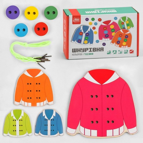 Шнуровка деревянная "Fun Game" (89563) Шнуровка деревянная "Fun Game" (89563)