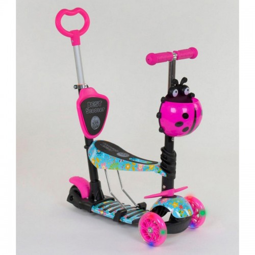 Трехколесный самокат Best Scooter 5в1 (26901) с подсветкой колес Трехколесный самокат Best Scooter 5в1 (26901) с подсветкой колес