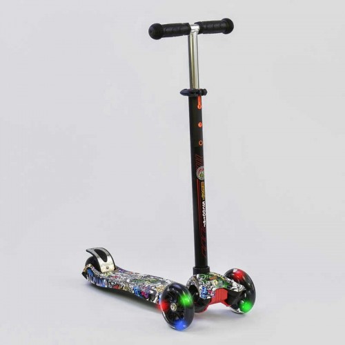 Самокат-кикборд Best Scooter MAXI (А 24642 /779-1386) со светящимися колесами Самокат-кикборд Best Scooter MAXI (А 24642 /779-1386) со светящимися колесами
