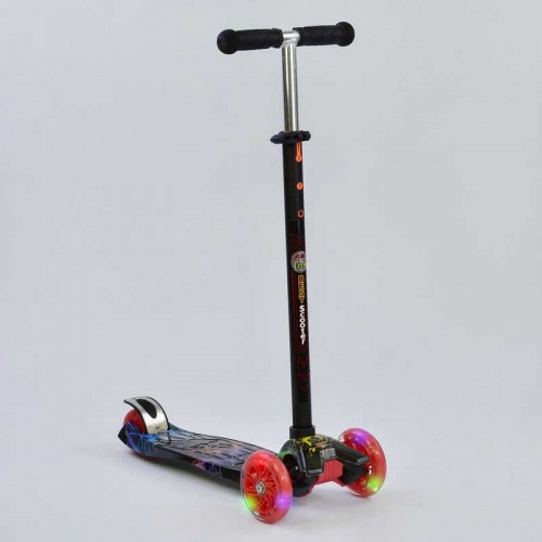 Самокат-кикборд Best Scooter MAXI (А 24659 /779-1308) со светящимися колесами