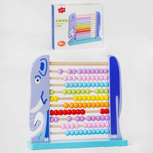 Деревянная счета - слоник, 10 строк (C 54615) Деревянная счета - слоник, 10 строк (C 54615)