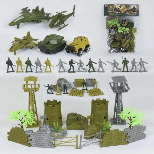 Набор солдатиков Комбат (PD 9922) с техникой