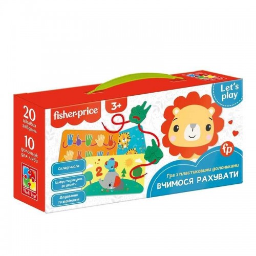 Гра з пластиковими долоньками "Fisher Price" укр "Vladi Toys" (VT 2905-25)