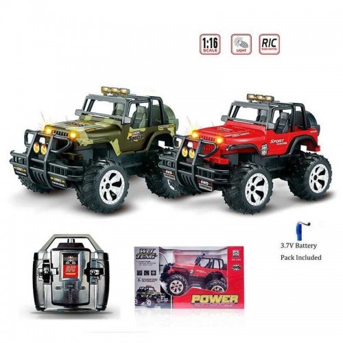 Джип на радиоуправлении 358 A(18) 2 цвета, подсветка, масштаб 1:16, аккумулятор 3.7 V Джип на радиоуправлении 358 A(18) 2 цвета, подсветка, масштаб 1:16, аккумулятор 3.7 V