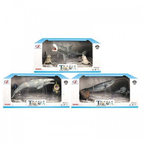 Морские животные "Морские обитатели", 3 вида (Q 9899 P 22)