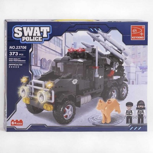 Конструктор AUSINI 23706 (12/2) "Джип реактивной артиллерии", 373 детали