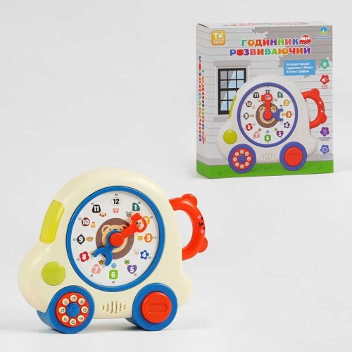 Развивающие часы TK - 81822 (24) "TK Group", ОСВУЧЕНИЕ УКРАИНСКИМ ЯЗЫКОМ, песни, сказки, цифры