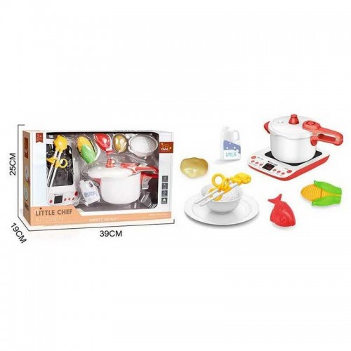 Плитка с посудой BC 9008 (16/2) 9 элементов, подсветка, звуки, продукты на липучках