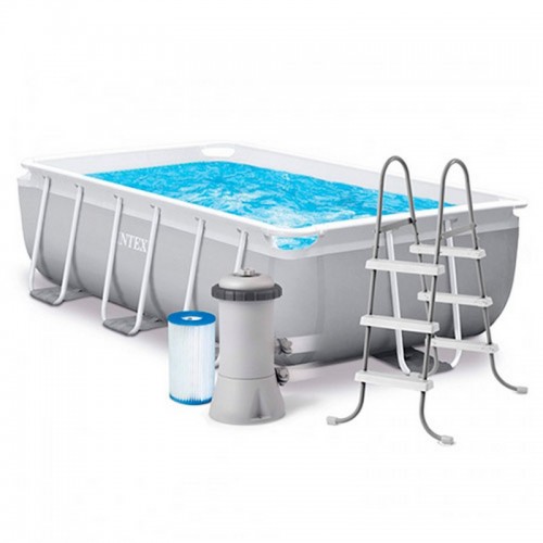 Каркасный бассейн Intex 300 х 175 х 80 см, 2006 л/час, лестница (26784) Каркасный бассейн Intex 300 х 175 х 80 см, 2006 л/час, лестница (26784)