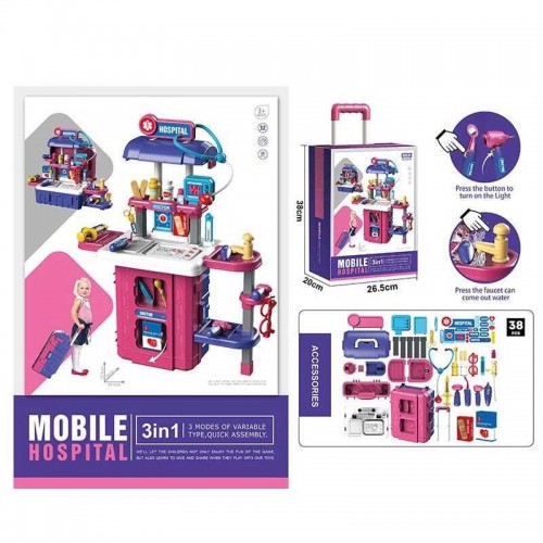 Набор врача 8123 A(12) высота 73 см, 20 аксессуаров, подсветка, помповая подача воды, стетоскоп, термометр, молоточек Набор врача 8123 A(12) высота 73 см, 20 аксессуаров, подсветка, помповая подача воды, стетоскоп, термометр, молоточек