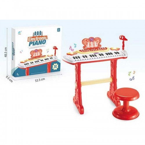 Пианино 883 E (10/2) 12 функций, микрофон, подсветка, запись звука, звуковые эффекты, стул
